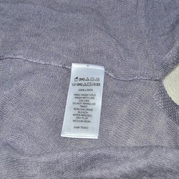 Cynthia Rowley Muted Purple Sleeveless Cardigan | Sz S - Picture 5 of 6